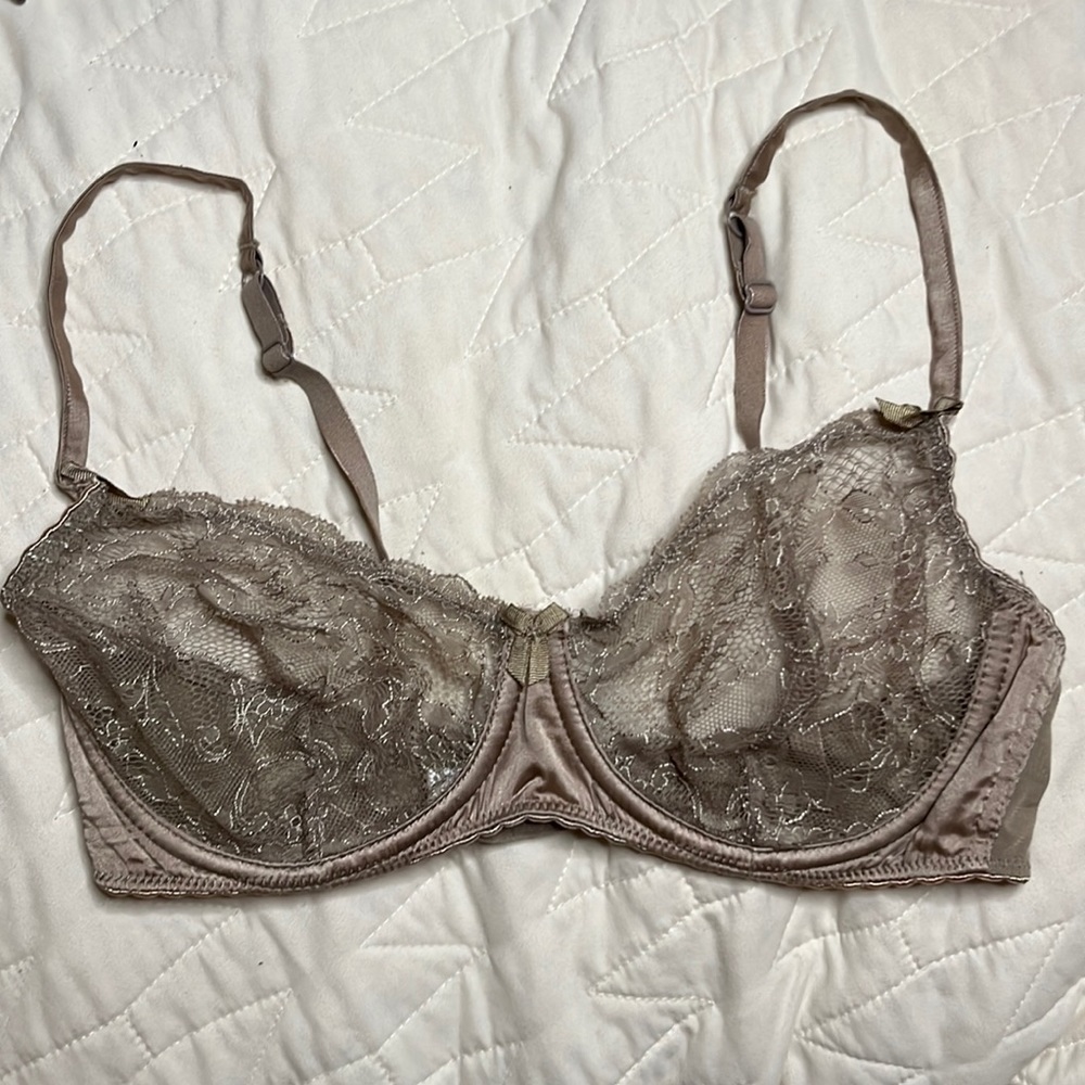 MIMI HOLLIDAY 'sine qua DAMARIS' Slate Lace Non Padded Bra